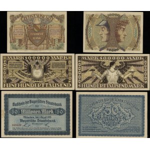 Germany, set of 6 banknotes, 1923