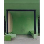 Nicolas Grospierre (b. 1975), Bus Stop No. 9, from the series Lithuanian Bus Stops (diptych), 2004