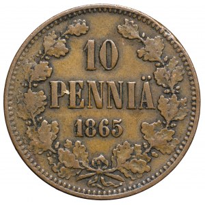 Rosyjska okupacja Finlandii, Aleksander II, 10 pennia 1865