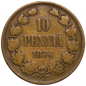 Rosyjska okupacja Finlandii, Aleksander II, 10 pennia 1876