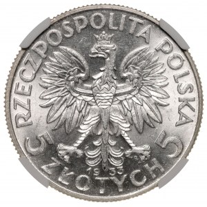 II Rzeczpospolita 5 złotych 1933 Polonia NGC MS62