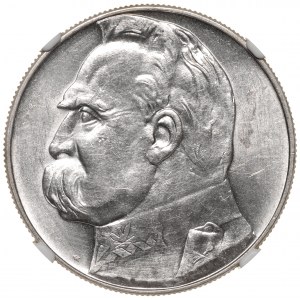 II Rzeczpospolita 10 złotych 1935 Piłsudski NGC MS60