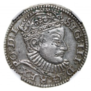 Zygmunt III Waza trojak 1588 Ryga NGC AU58