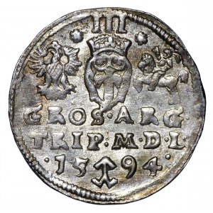 Zygmunt III Waza trojak 1594 Wilno