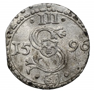 Zygmunt III Waza, trzeciak 1596 Malbork