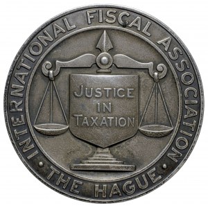 Tiffany, medal nagrodowy International Fiscal Assotiation Haga 1958