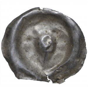 Brakteat, II połowa XII wieku, głowa