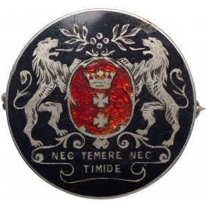 II RP Odznaka Gdańsk Nec Temere Nec Timide