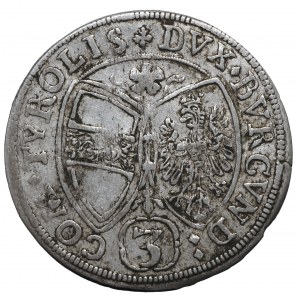 Austria, Tyrol, Ferdynand Karol, 3 krajcary 1660