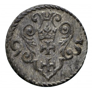 Zygmunt III Waza, denar 1595 Gdańsk, R2