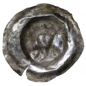 Brakteat, II połowa XII wieku, głowa