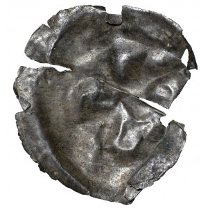 Brakteat, II połowa XII wieku, zbarbaryzowana postać
