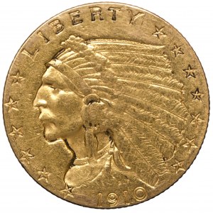 Stany Zjednoczone, 2,5 dolara 1910 Indianin