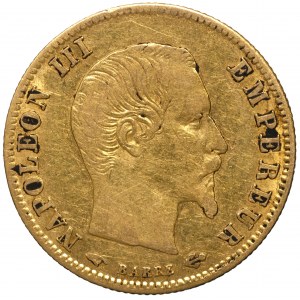 Francja, Napoleon III, 5 franków 1860 A