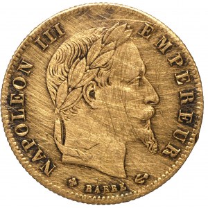 Francja, Napoleon III, 5 franków 1866 BB