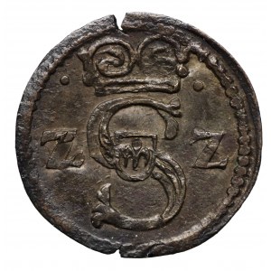 Zygmunt III Waza, denar 1622 Łobżenica, R4