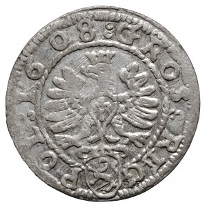 Zygmunt III Waza, grosz 1608, Kraków, R1