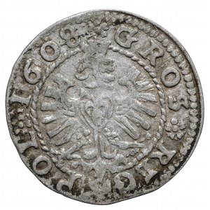 Zygmunt III Waza, grosz 1608, Kraków, R4
