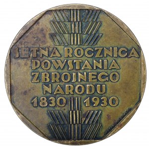 II Rzeczpospolita medal na setną rocznicę Powstania Listopadowego 1930