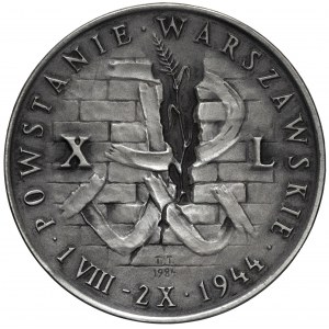 PRL Medal 40 Rocznica Powstania Warszawskiego 1984