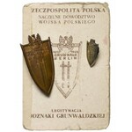 PRL Odznaka Grunwald Berlin 1410-1945 + Miniaturka i Legitymacja