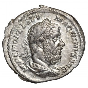 Cesarstwo Rzymskie Makrynus Denar Aequitas 
