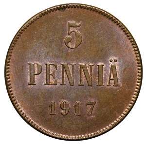 Finlandia, Mikołaj II, 5 pennia 1917