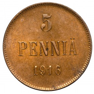 Finlandia, Mikołaj II, 5 pennia 1916