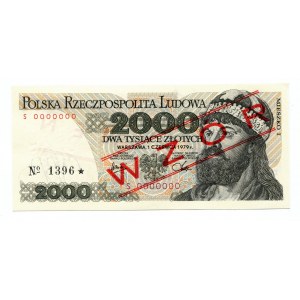 PRL 2000 złotych 1979 Wzór