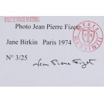 Jean Pierre Fizet (né en 1942), Jane Birkin, 1974