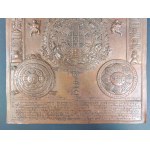 Copper plaque, Tibetan Astrological Amulet, 19th/20th century.