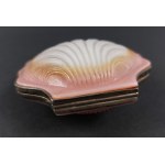 Powder box shell, pr. 875 gilt silver, 2nd third of 20th century.