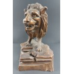 Calamaio in legno, Leone, prima metà del XX secolo.