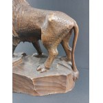 Calamaio in legno, Leone, prima metà del XX secolo.