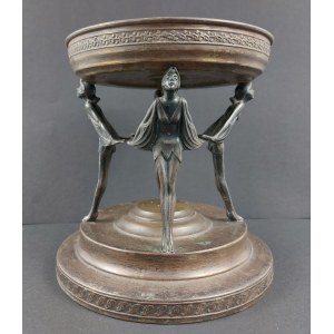 Art Deco platter base, JZW, Lodz (?), 1920s/30s.