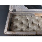 Wooden casket with glass