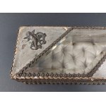 Wooden casket with glass