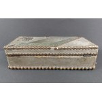 Wooden casket with glass