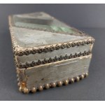 Wooden casket with glass