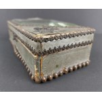 Wooden casket with glass