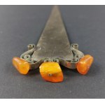 Amber paper knife, 2nd half of 20th century.