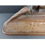 Friedrich Gornik, calamaio Art Nouveau con fagiani