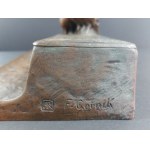 Friedrich Gornik, calamaio Art Nouveau con fagiani