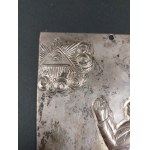 Votive plate, T. Klimaszewski, Warsaw, 12-gauge silver, circa 1820.