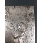 Votive plate, T. Klimaszewski, Warsaw, 12-gauge silver, circa 1820.
