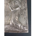 Votive plate, T. Klimaszewski, Warsaw, 12-gauge silver, circa 1820.