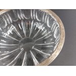 Schale aus Kristall, eingefasst in Sterlingsilber