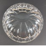 Schale aus Kristall, eingefasst in Sterlingsilber