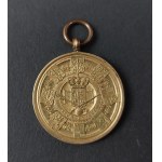 Commemorative medal, coronation 1861 Wilhelm I, gilt bronze