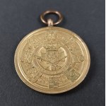 Commemorative medal, coronation 1861 Wilhelm I, gilt bronze